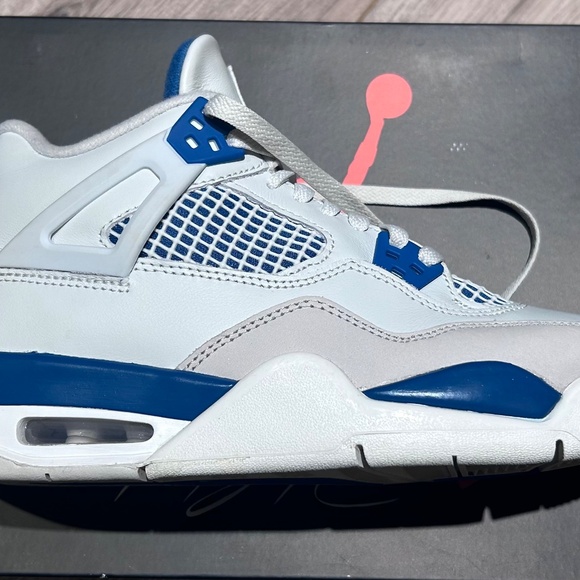 Air Jordan 4 Retro 2024 GS Military Blue 7Y worn 3 times - Picture 7 of 10
